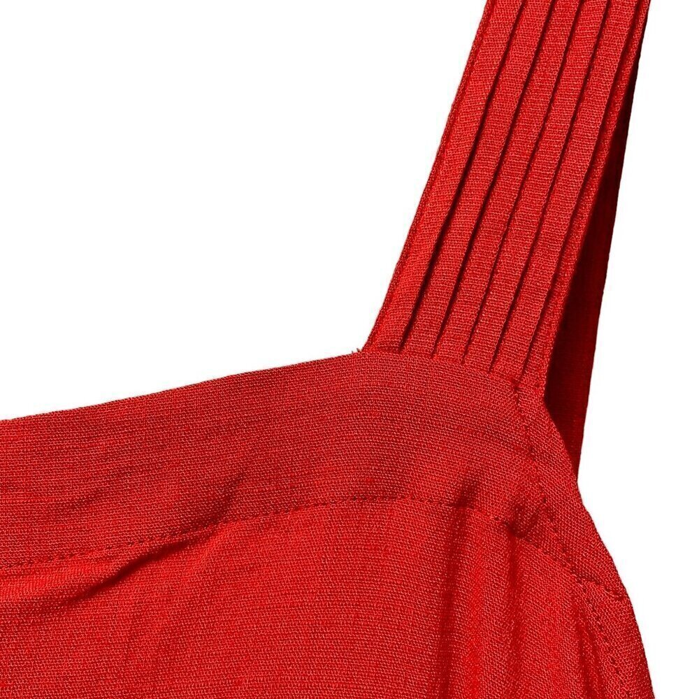 Market & Spuce Plus Size Top 1x Sleeveless Red Tank Crop Rayon Blend Nwt — image 7 of 8